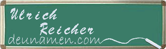 Ulrich Reicher Visitenkarte